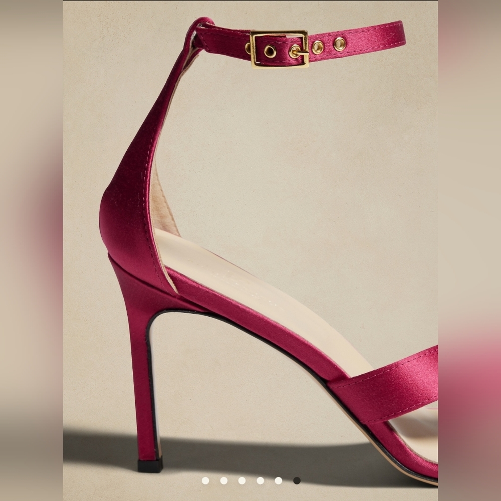 NWT Terzo Satin Sandal, Raspberry, sz 6 - Picture 14 of 14